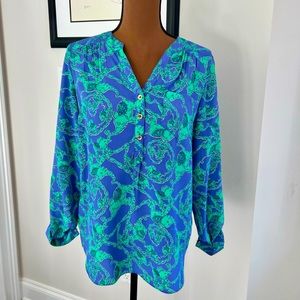 Lily Pulitzer Silk Blouse - size Small